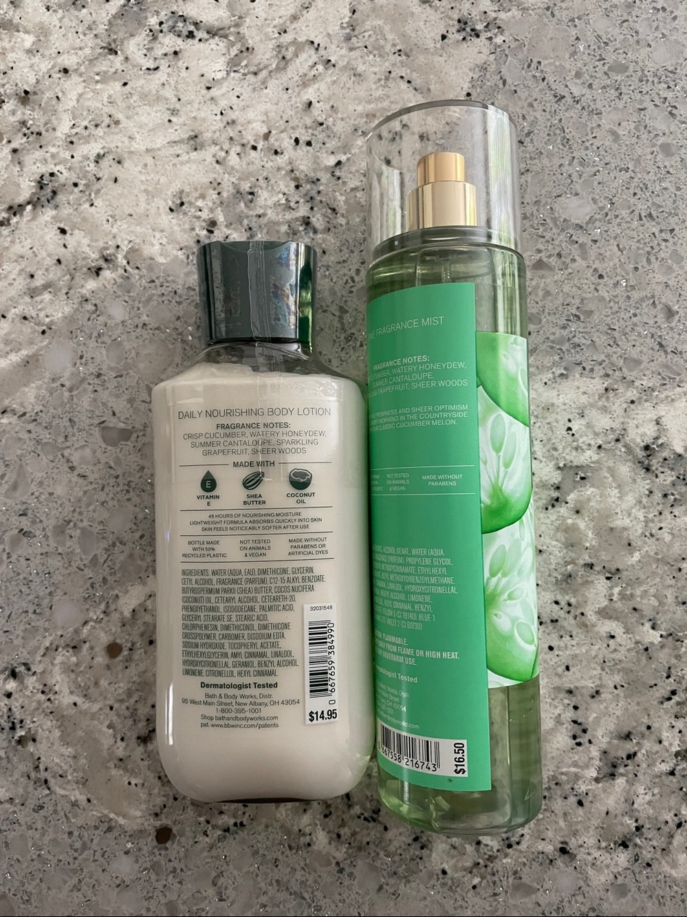 Bath & Body Works Cucumber Melon Lotion & Mist - Picture 2 of 2